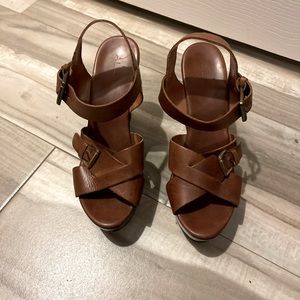 Aldo Brown Wedges Size: 7.5